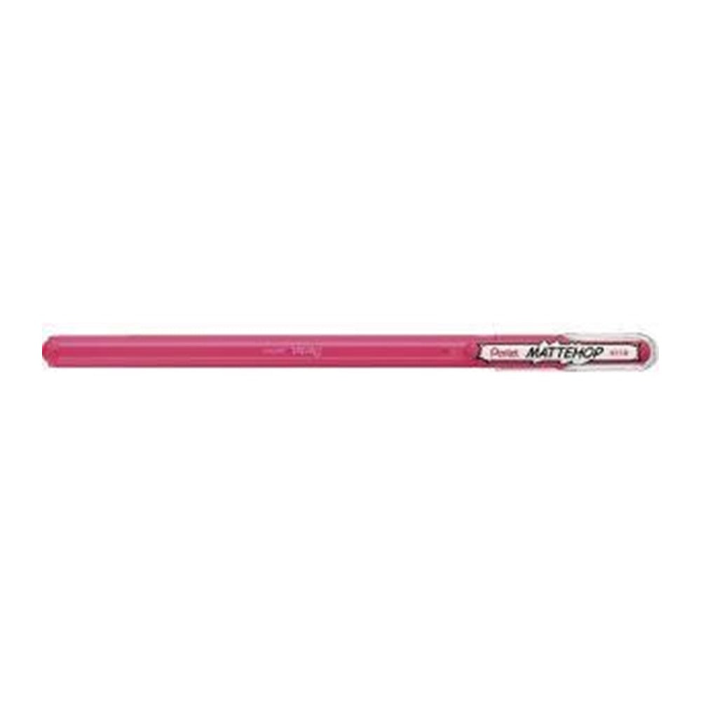 Pluma de gel Pentel Mattehop rosa acabado mate