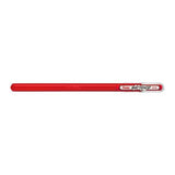 Pluma de gel Pentel Mattehop roja acabado mate