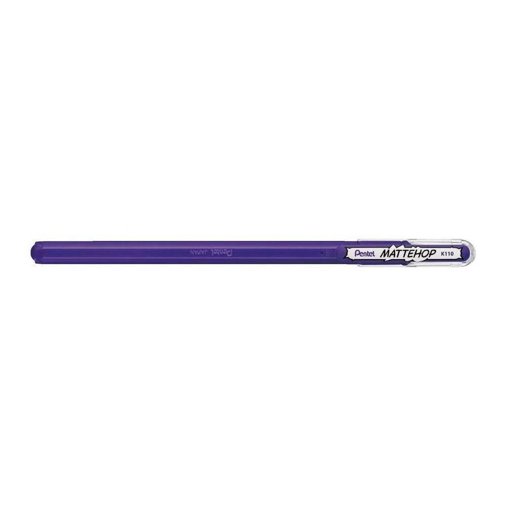 Pluma de gel Pentel Mattehop violeta acabado mate