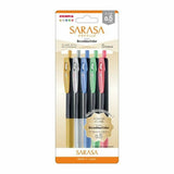 Paquete de 5 plumas Zebra Sarasa Clip Decoshine 0.5 mm