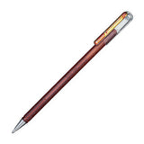 Pluma de gel Pentel Dual Metallic naranja con amarillo metálico