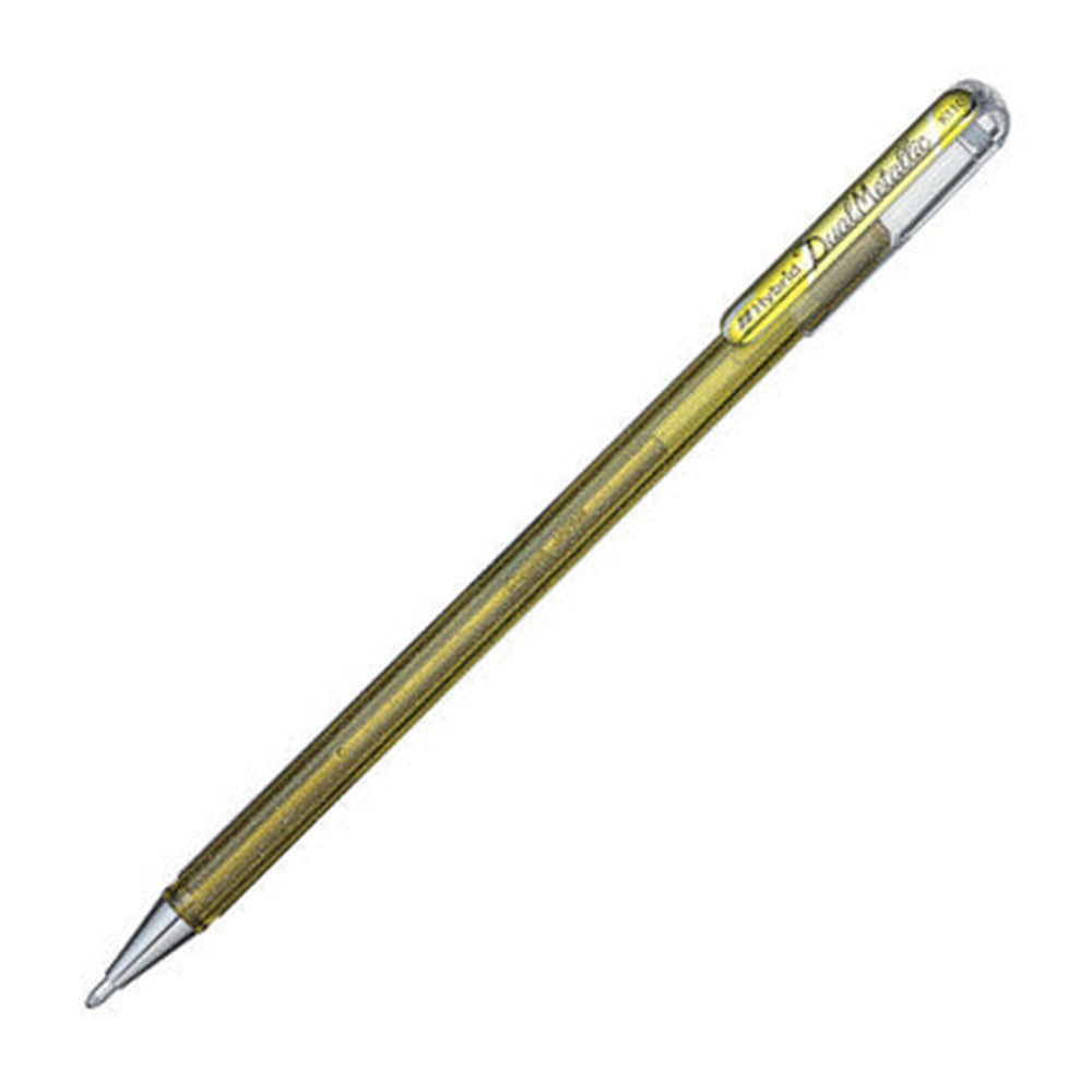 Pluma de gel Pentel Dual Metallic color dorado