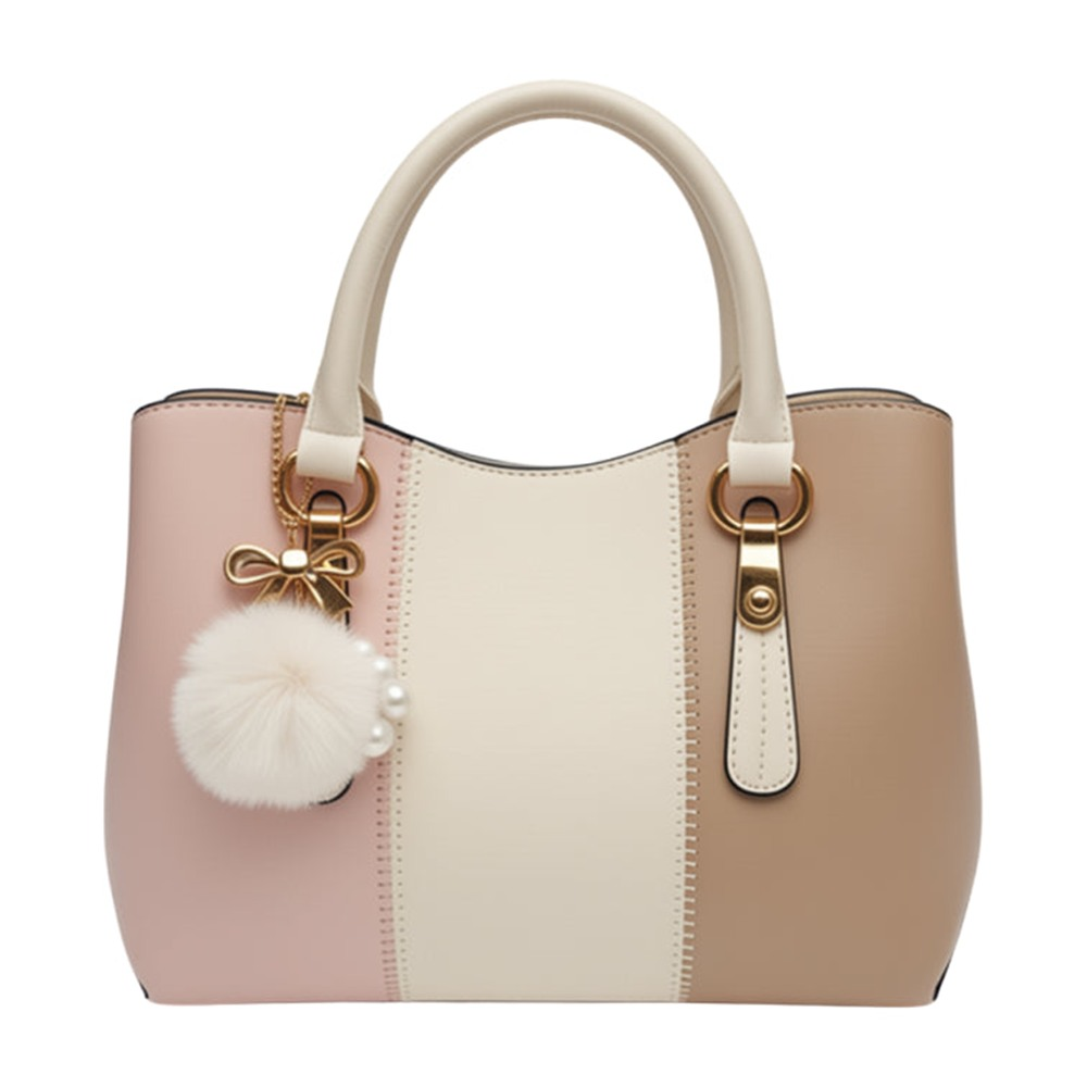 Bolsa para dama Guscio durazno con rosa pastel, foto 3