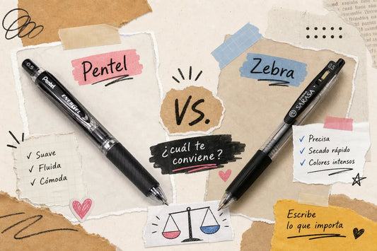 Pentel vs Zebra: ¿cuál pluma gel te conviene más?