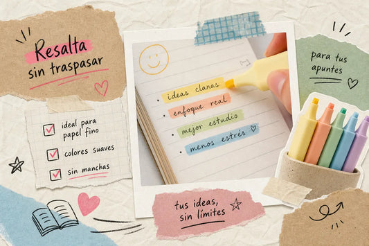 Resaltadores sin manchar: guía para papel fino y libretas