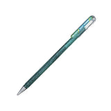 Bolígrafo de gel dual metallic verde + azul metálico