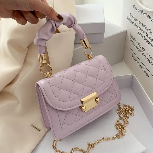 Bolso acolchado Lingge morado