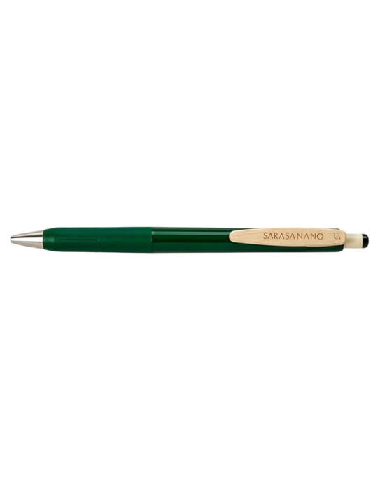 Bolígrafo Zebra Sarasa Nano 0.3 — Verde Oscuro