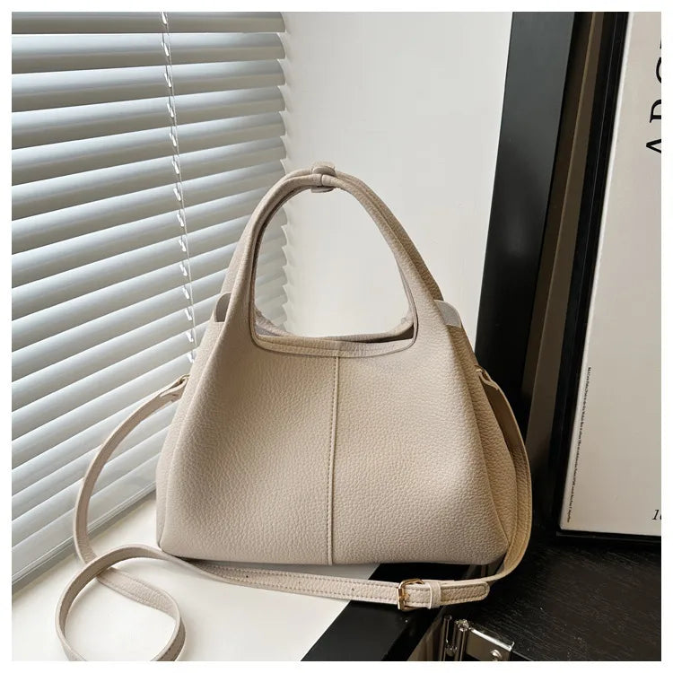 Bolso cuadrado liso caqui