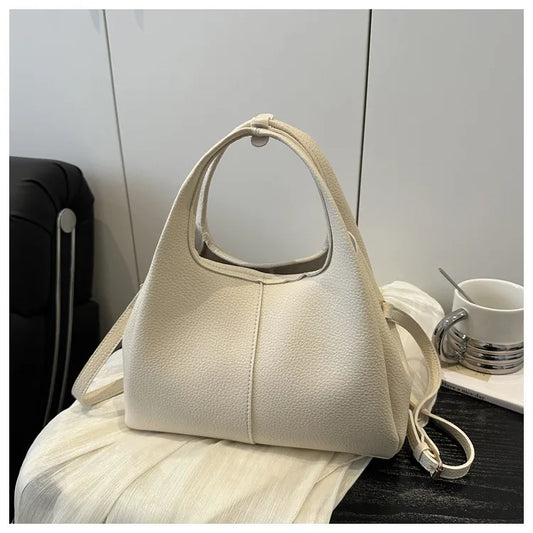 Bolso cuadrado liso blanco